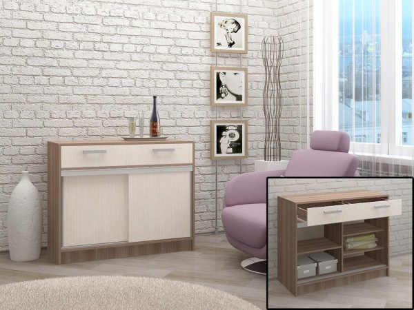 Комод Берк-3 Белфорт/Ясень Шимо темный (Ш-1000/В-900/Г-500мм)