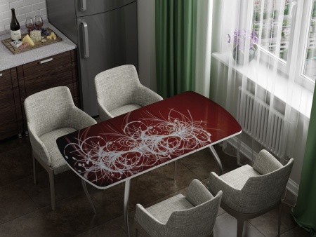 Стол Обеденный Раздвижной Бочонок Фотопечать (Ш-1100/1400 х Г-700 х В-760 мм)/Разные Цвета