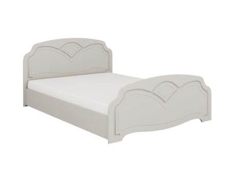 Кровать Настя-1 МДФ 1400/1600 х 2000 мм/Белый Глянец