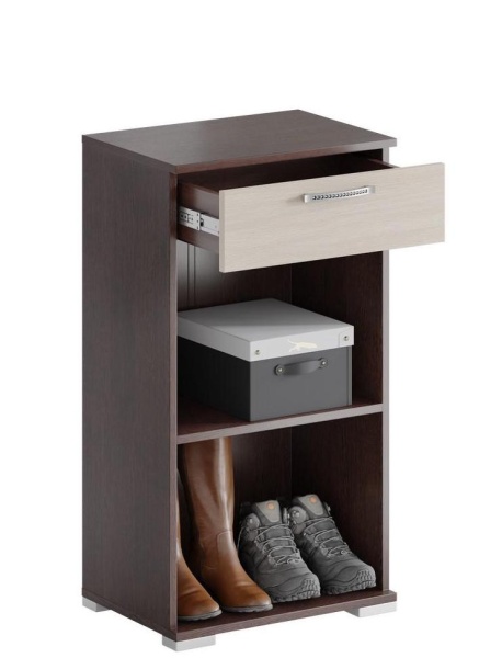 Тумба для Обуви Юнона-2 ТН-04 Тумба Венге/Дуб Молочный (Ш-500 х В-916 х Г-358 мм)