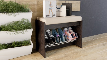 Тумба для Обуви «Танго» Тип 1 Разные Цвета (Ш-600 мм x В-450 мм x Г-280 мм)