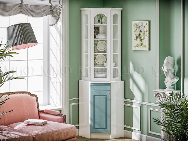 Буфет Кармен Угловой МДФ (Ш-580 x Г-580 х В-2270 мм)/Разные Цвета