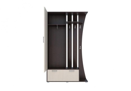 Прихожая Домино-4 Венге/Дуб Молочный (Ш-1150 × В-2000 × Г-365 мм)